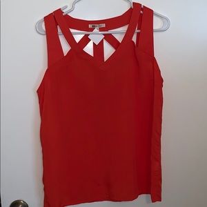 NWT Orange Cross Back Tank
